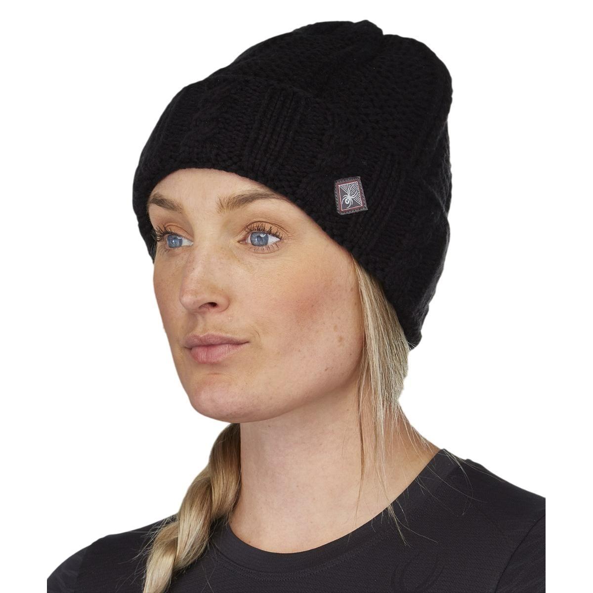 Gorro Outdoor Mujer Spyder Cable Knit Negro-0