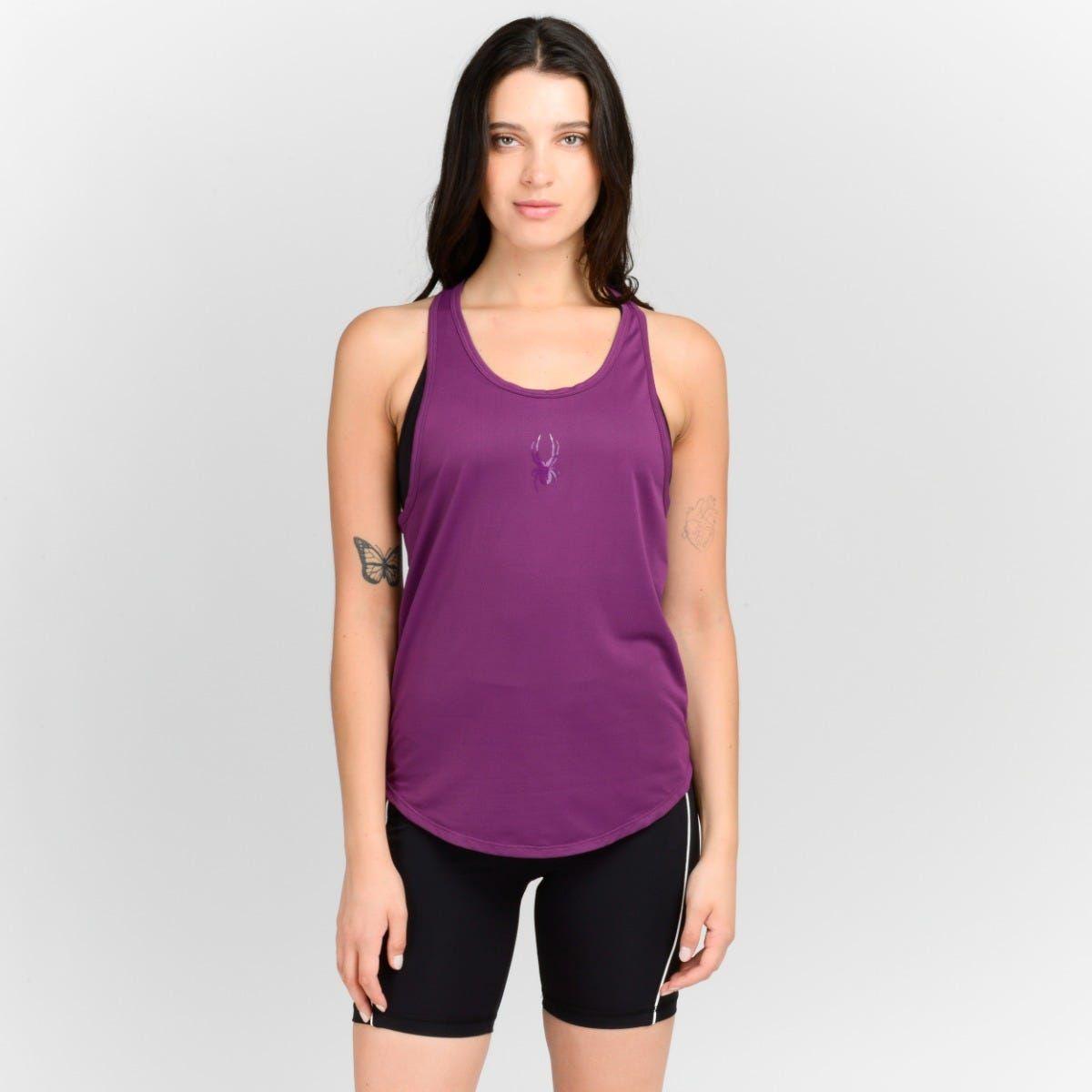Polera Sin Mangas Entrenamiento Mujer Spyder Backcountry Pur-0