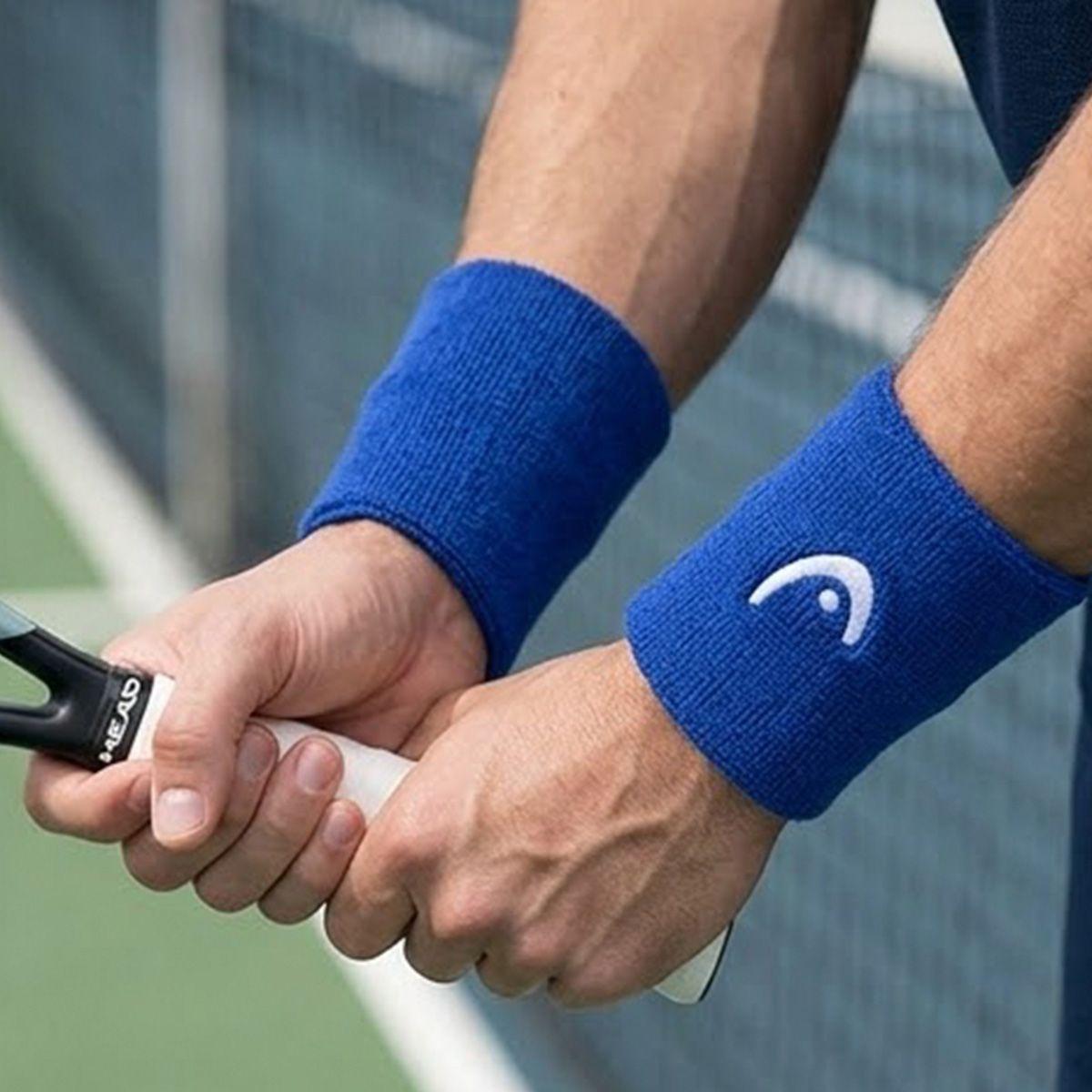 Muñequera Tenis Head Wristband 2.5" Azul-0