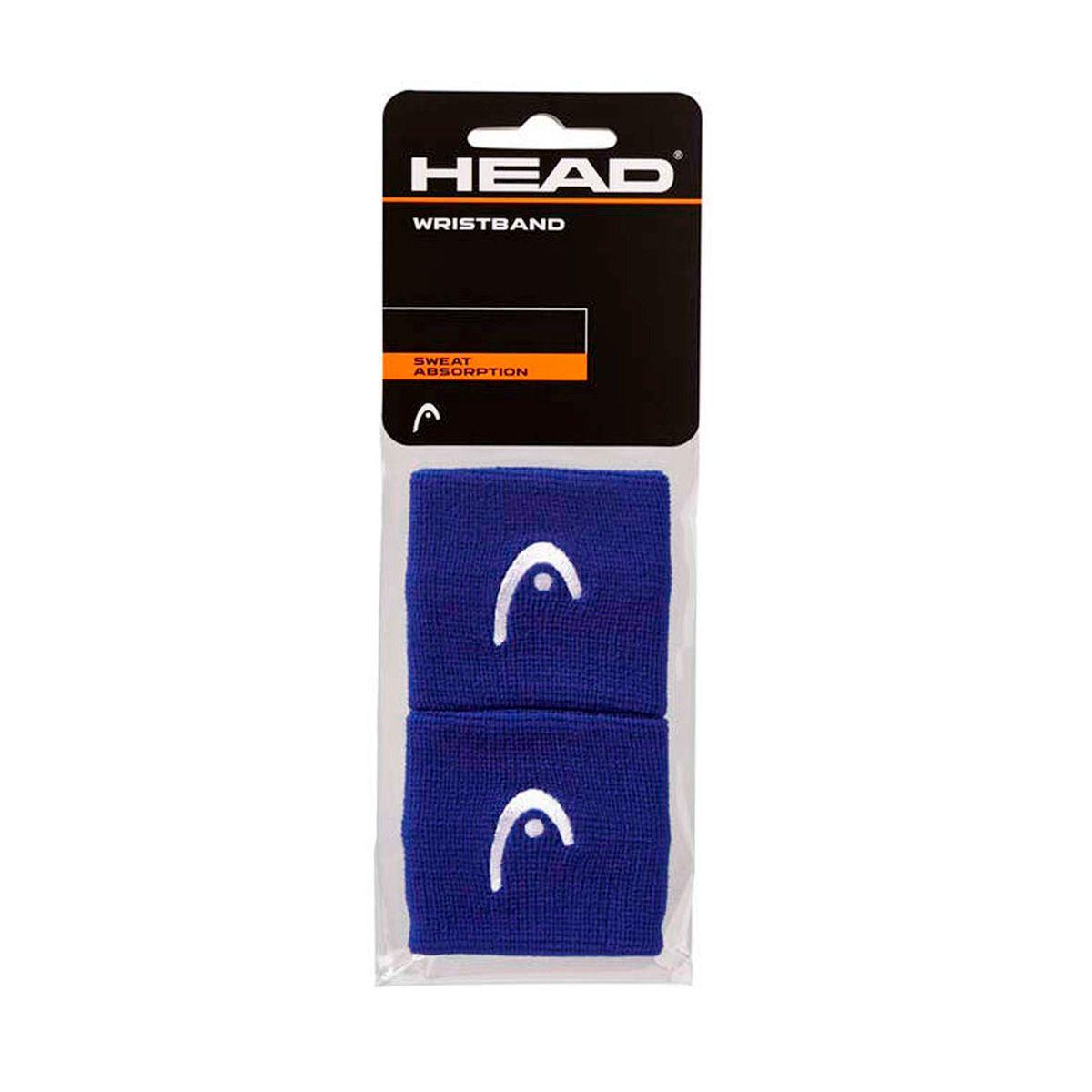 Muñequera Tenis Head Wristband 2.5" Azul-2