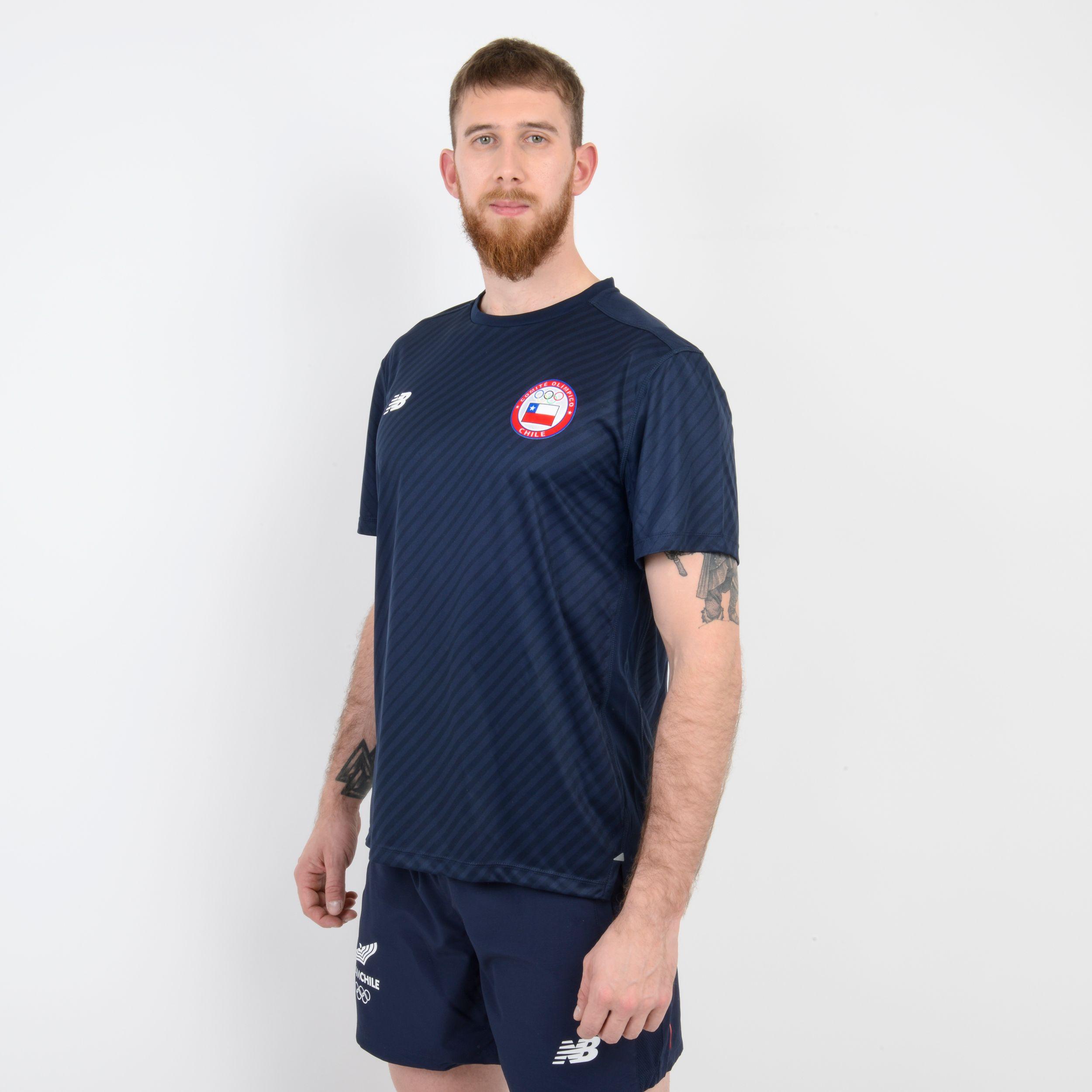 Polera Running Hombre New Balance Team Chile-2