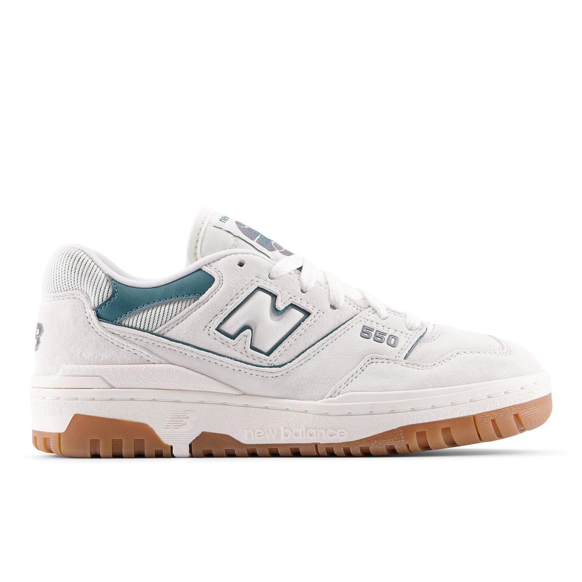 Zapatillas Urbanas Mujer New Balance 550 Blanca/Café-0