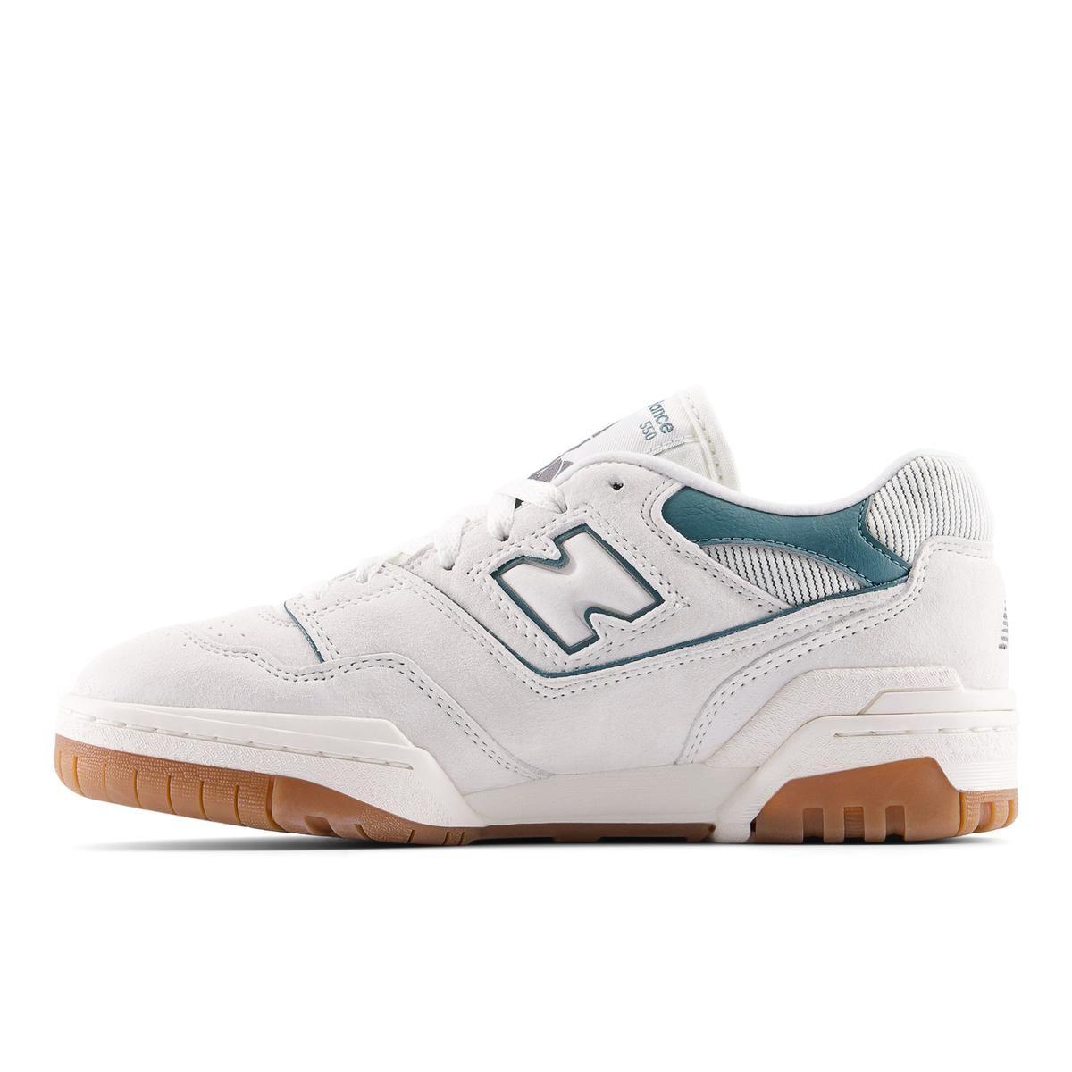 Zapatillas Urbanas Mujer New Balance 550 Blanca/Café-1