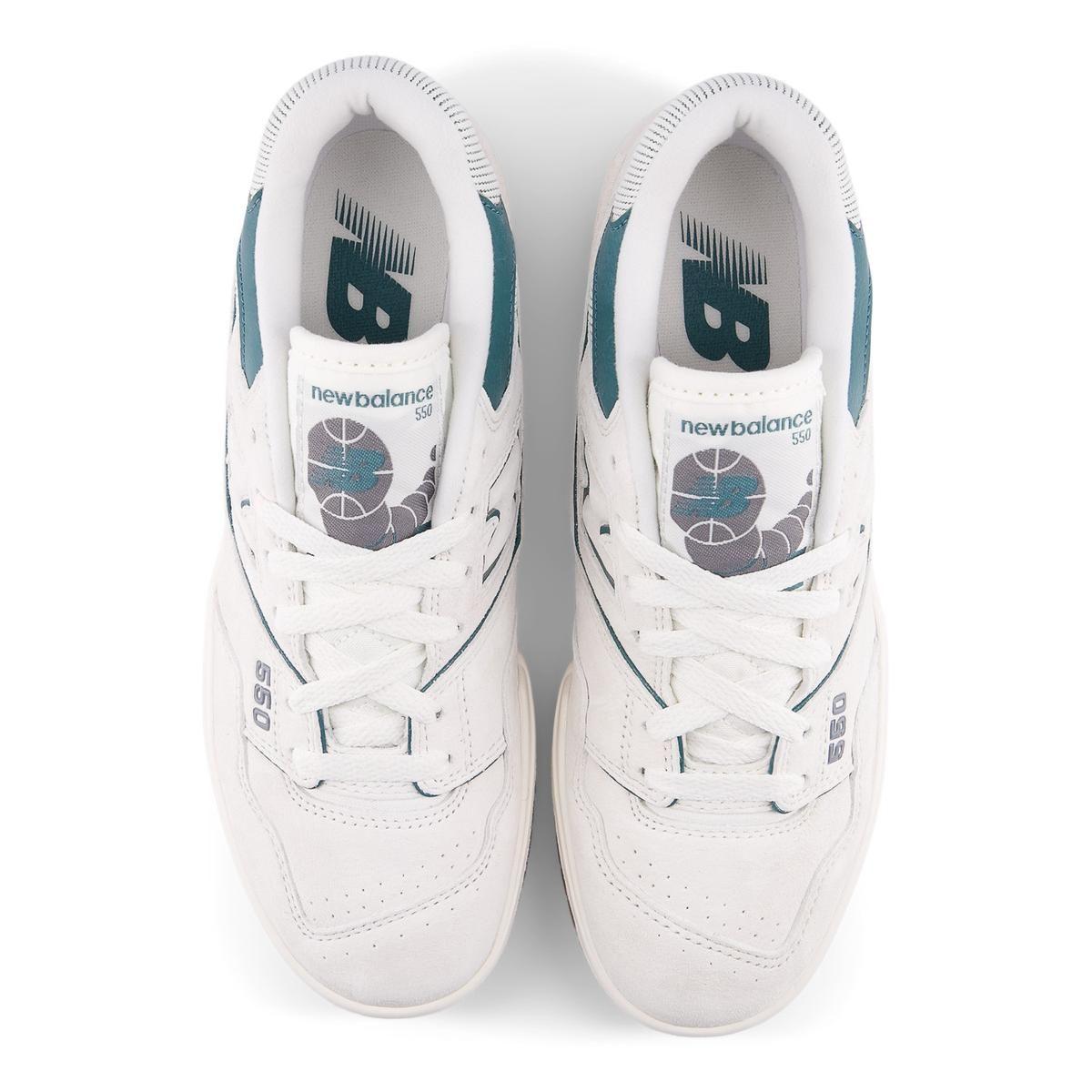 Zapatillas Urbanas Mujer New Balance 550 Blanca/Café-2