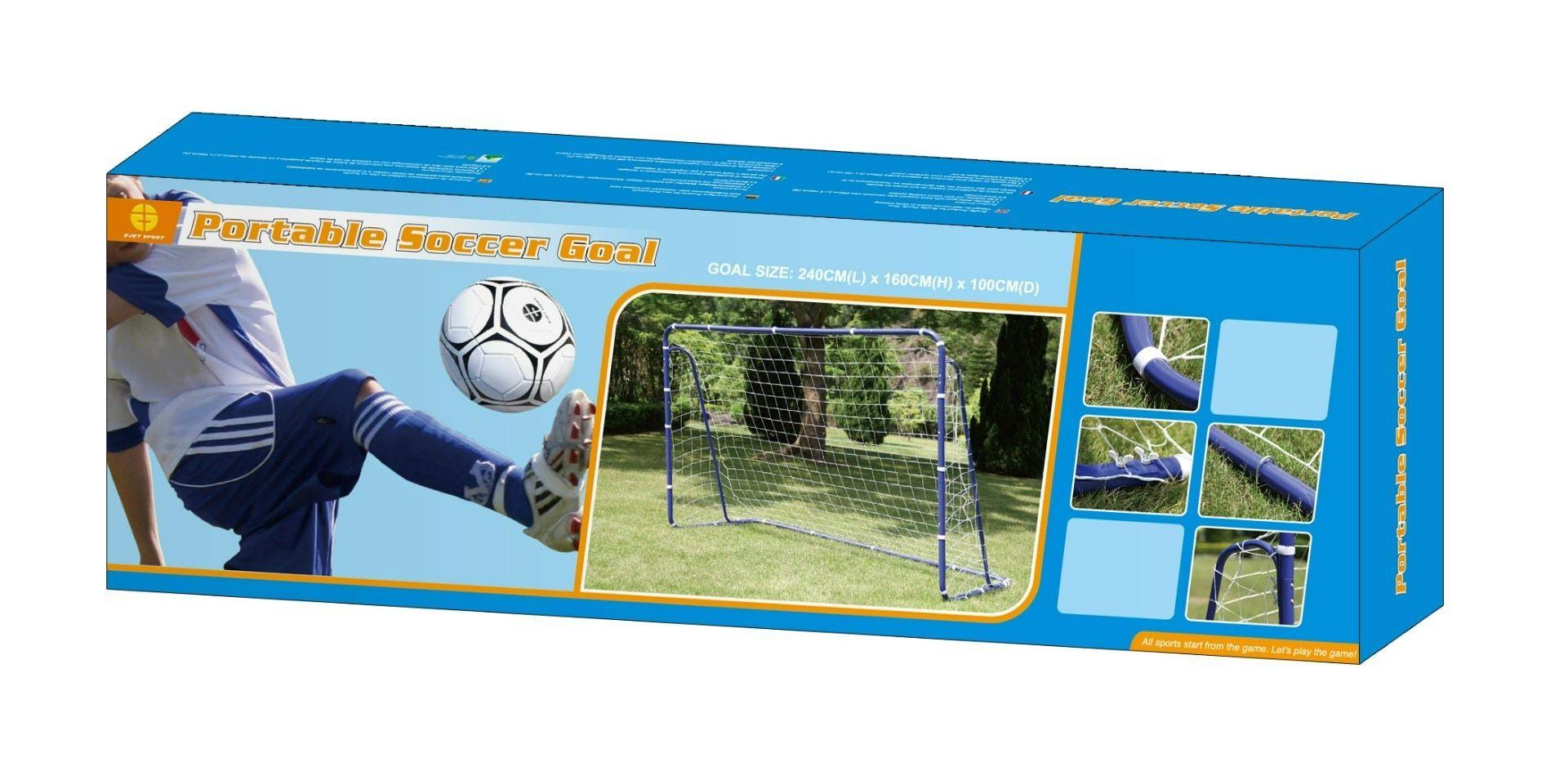 Arco de Fútbol Spoga Classic Soccer Goal Grande Azul-5