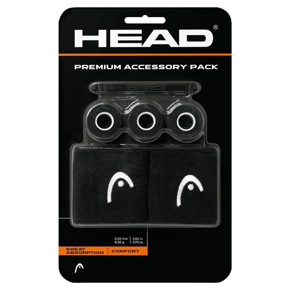PACK PREMIUM DE ACCESORIOS TENIS HEAD NEGRO-0