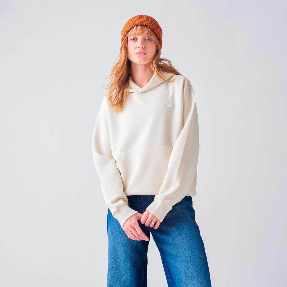 Polerón Lifestyle Mujer New Balance Essentials Fleece Beige-0