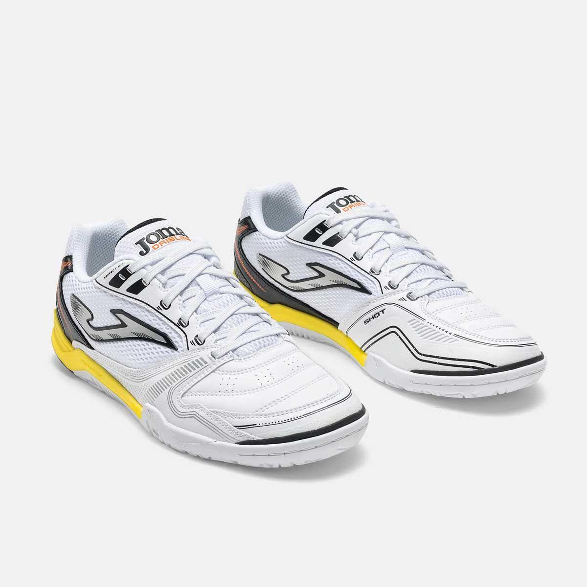 Zapatillas Futsal Hombre JOMA Dribling 26 Blancas/Amarillas-1