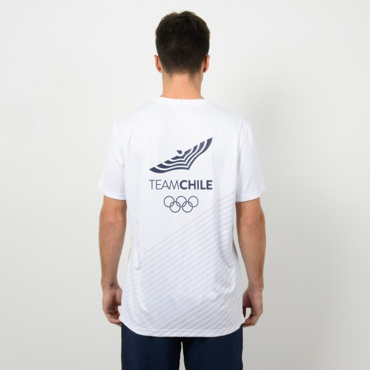 Polera Running Hombre Sparta Team Chile Blanca-2