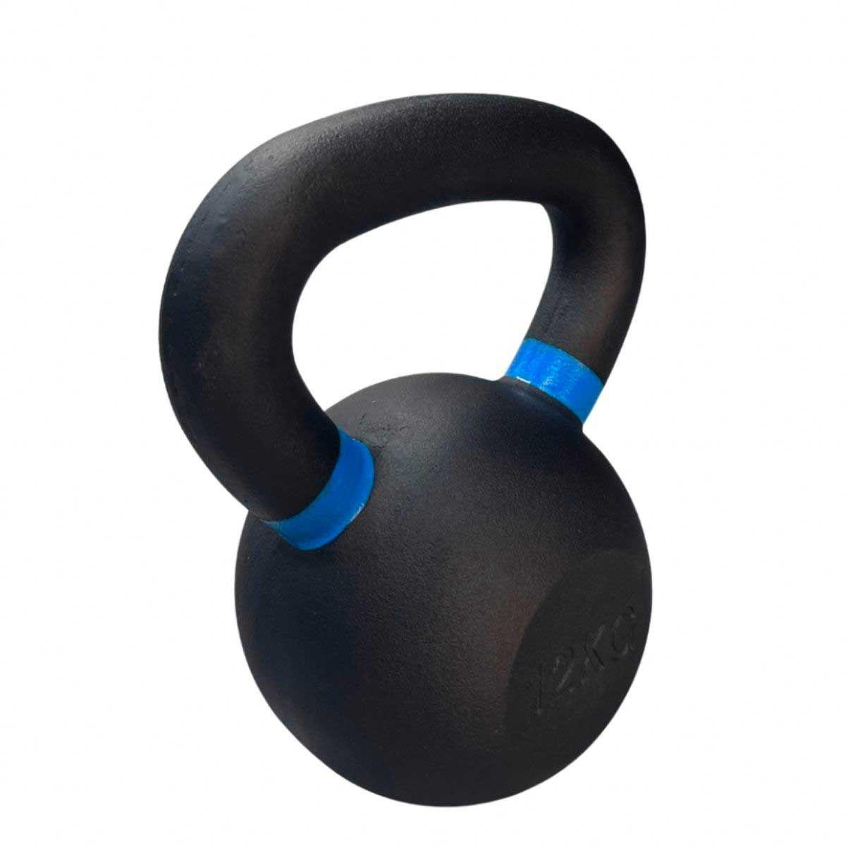 Kettlebell Blu Fit Pesa rusa hierro fundido 12kg Azul-2