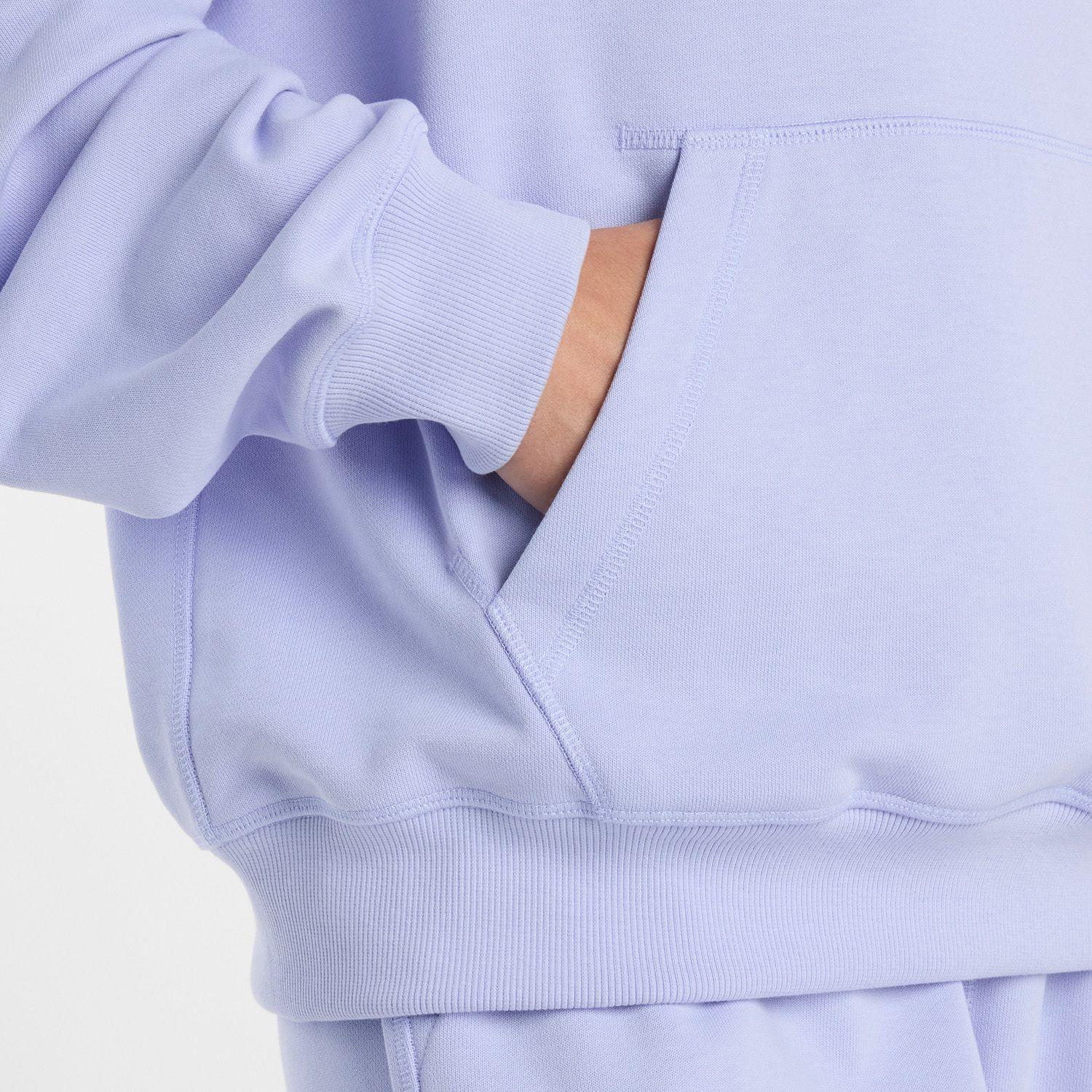 Polerón Lifestyle Mujer New Balance Fleece Hoodie Celeste-3