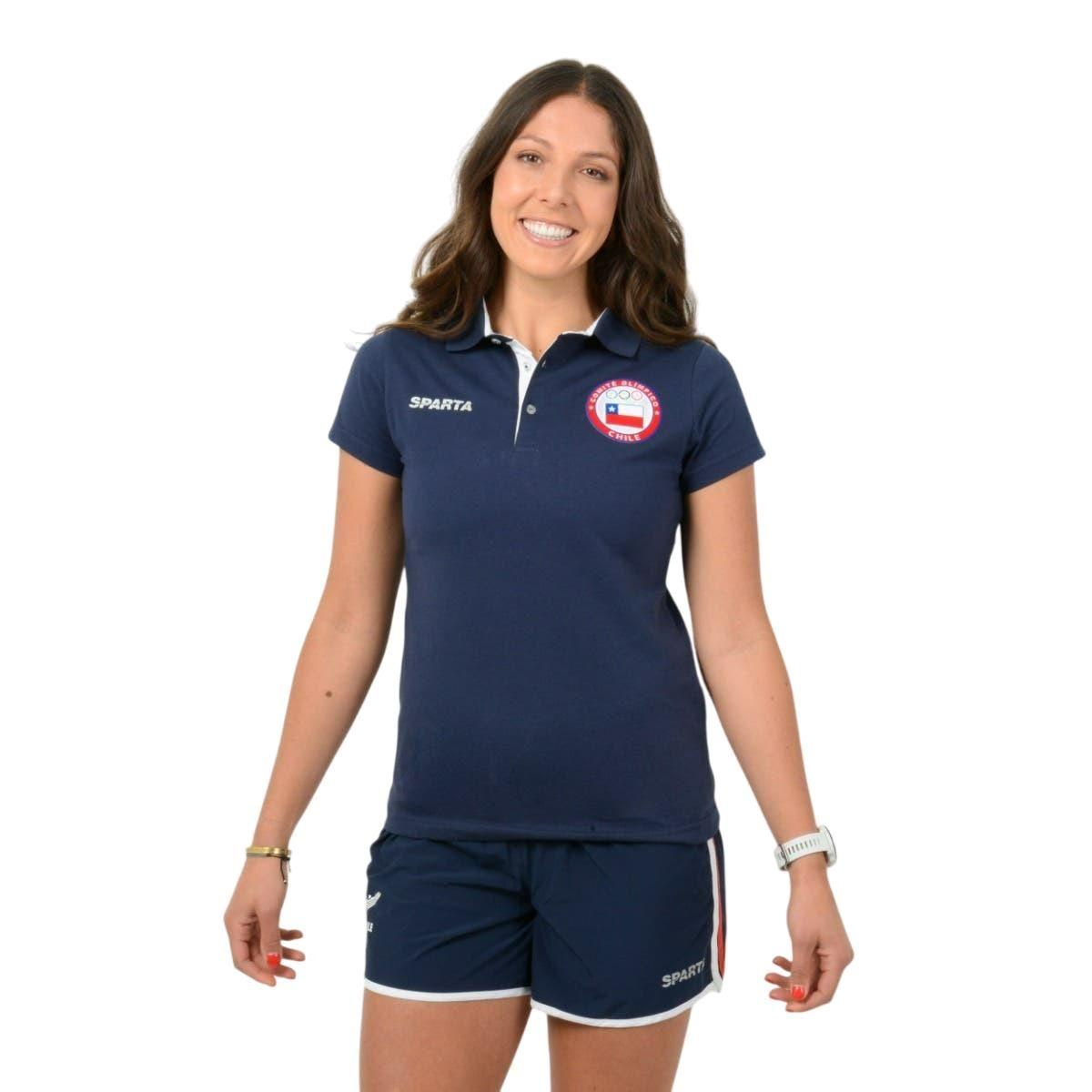Polera Mujer Sparta Team Chile Azul/Roja-0