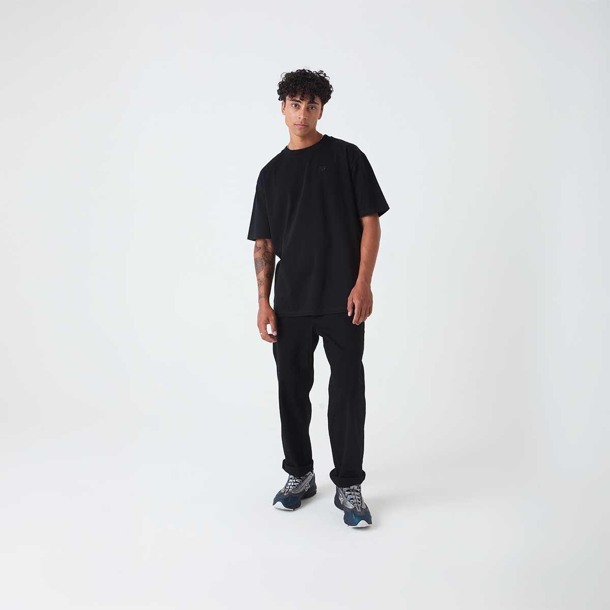 Polera Lifestyle Hombre New Balance Athletics Cotton Negra-4