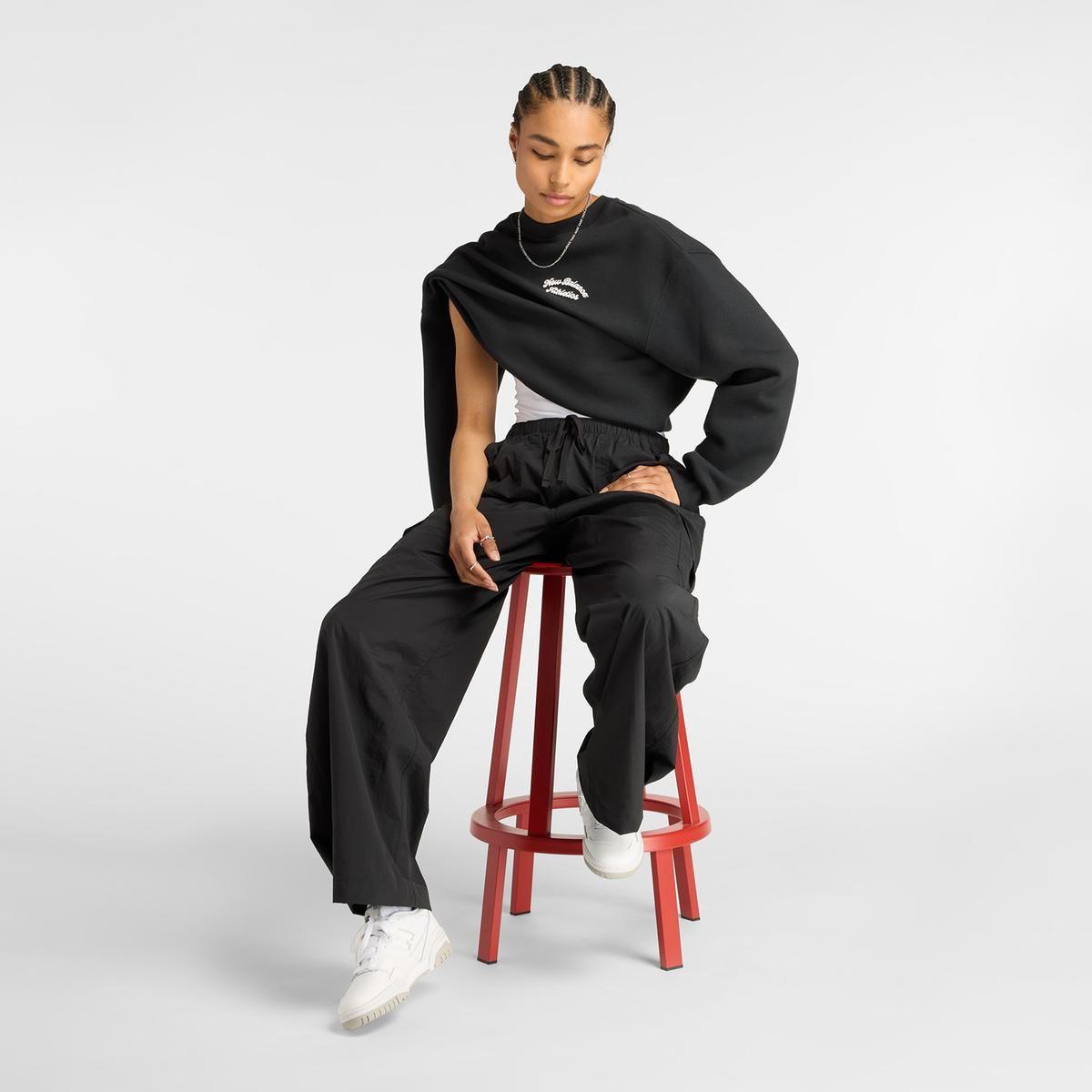 Pantalón Lifestyle Mujer New Balance Woven Cargo Negro-6