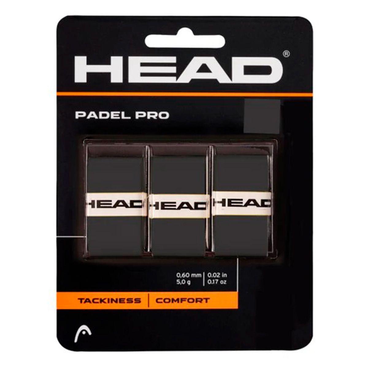 Pack Grips Tenis Head Padel Pro Negro-0