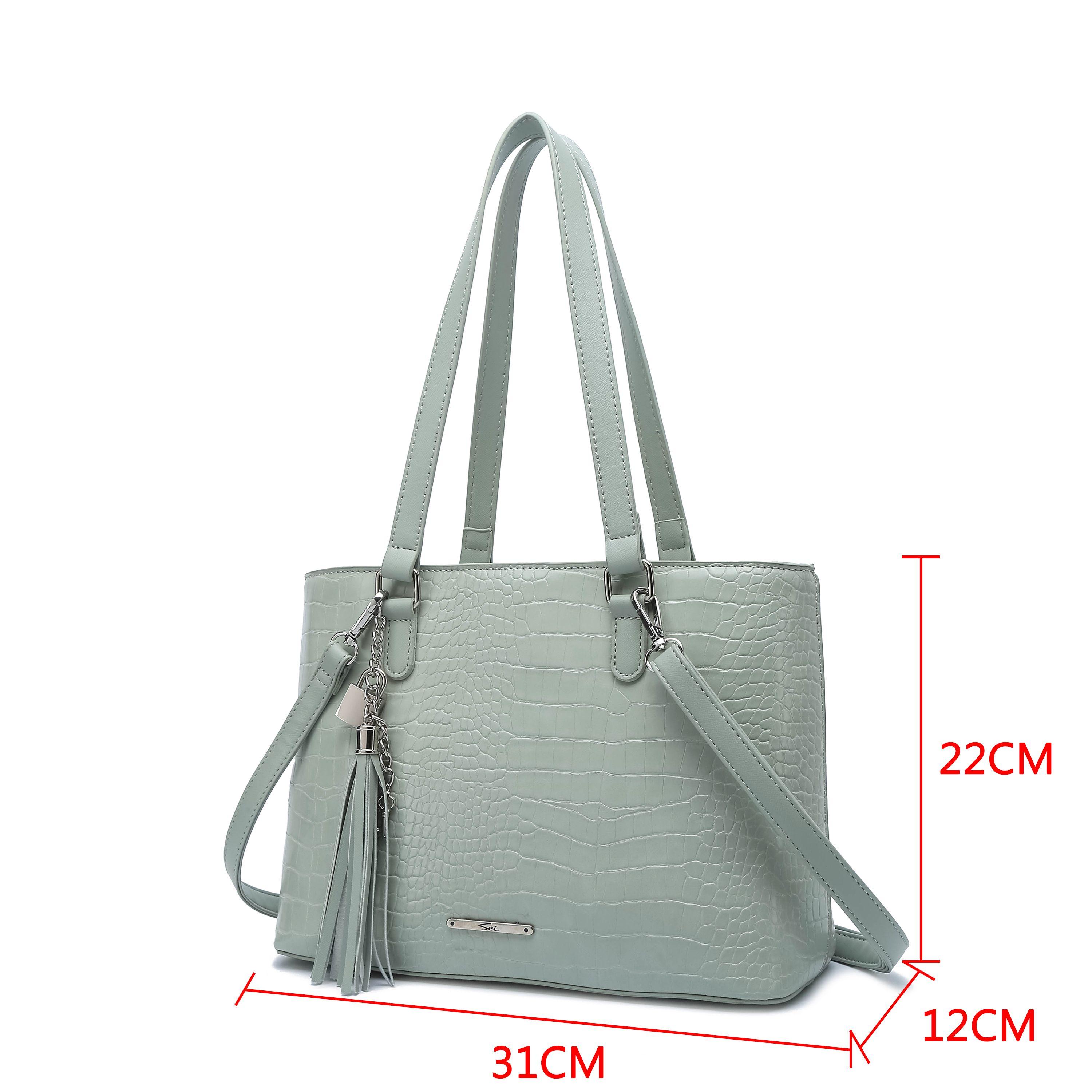 Cartera Croco Caoba Sei-3