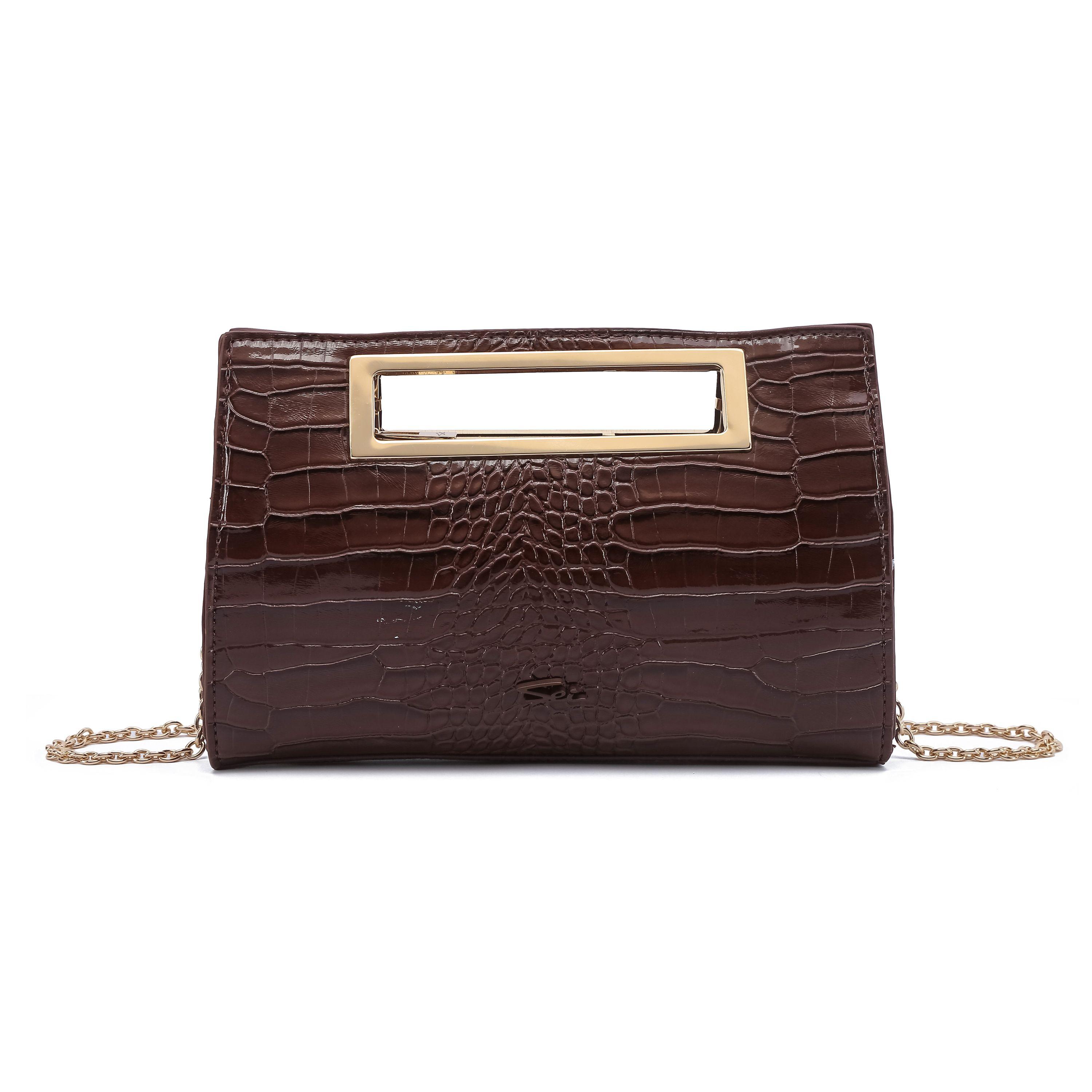 Cartera Croco Peonía Sei-0