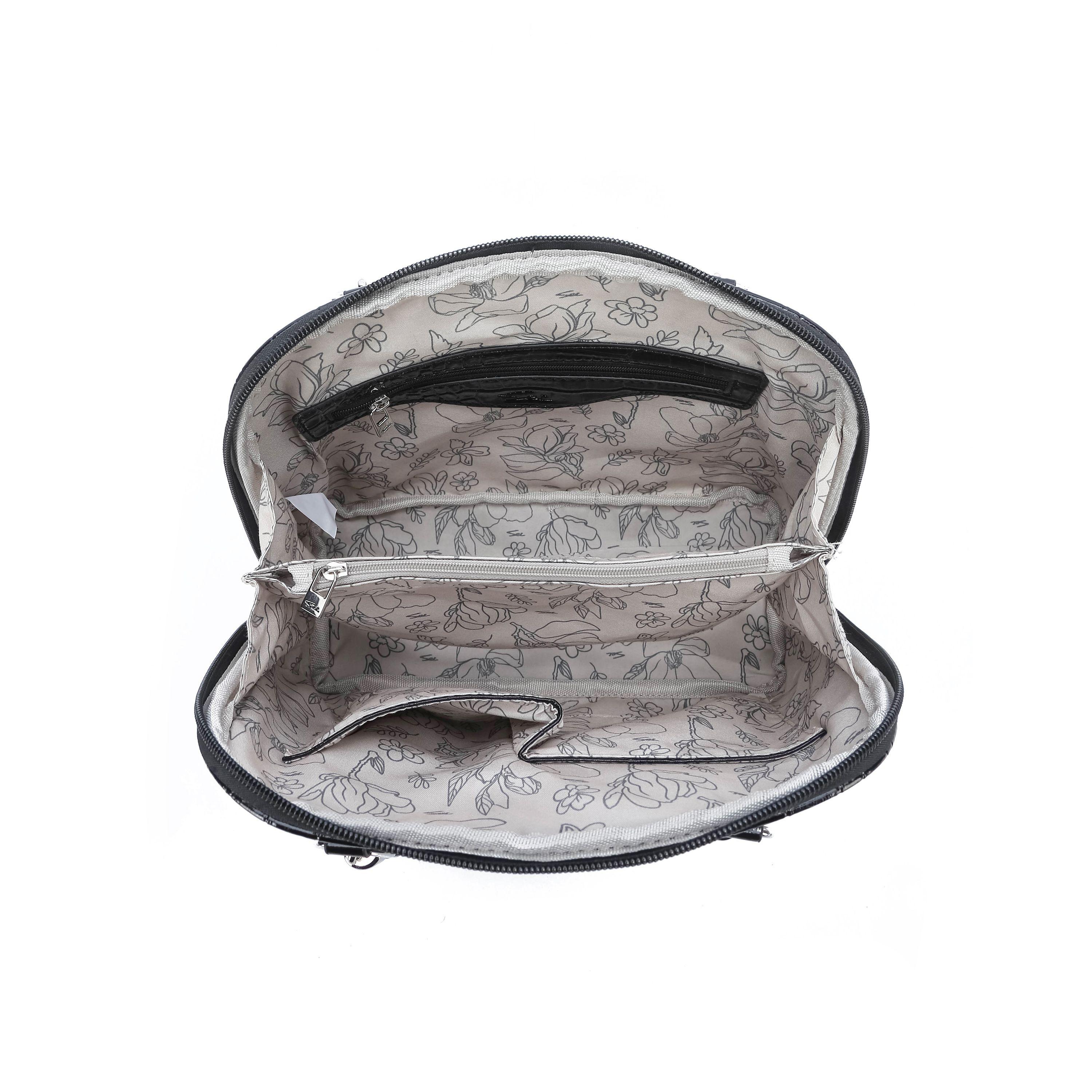 Bandolera Croco Ébano Sei-2
