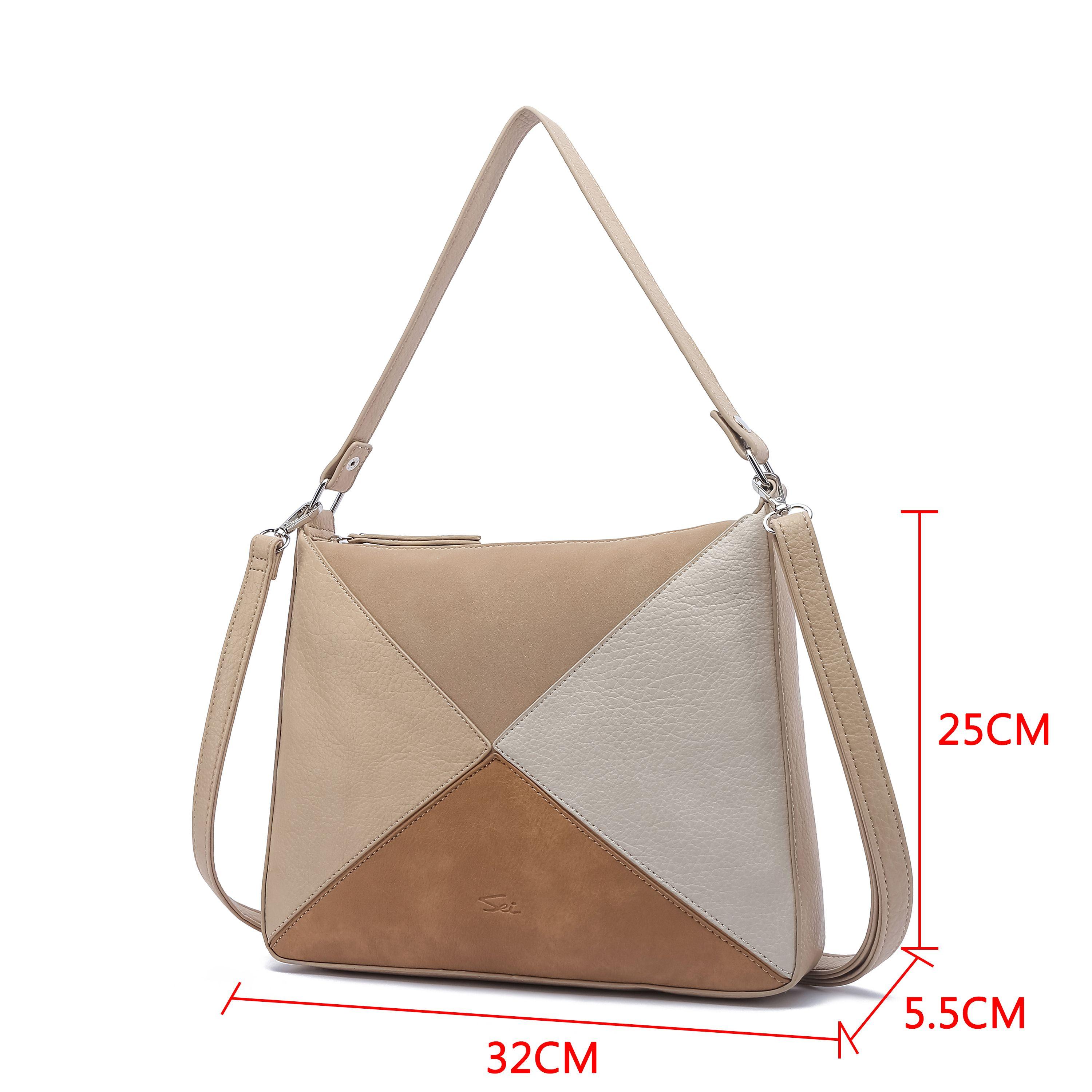 Cartera Tricolor Amarante Sei-3
