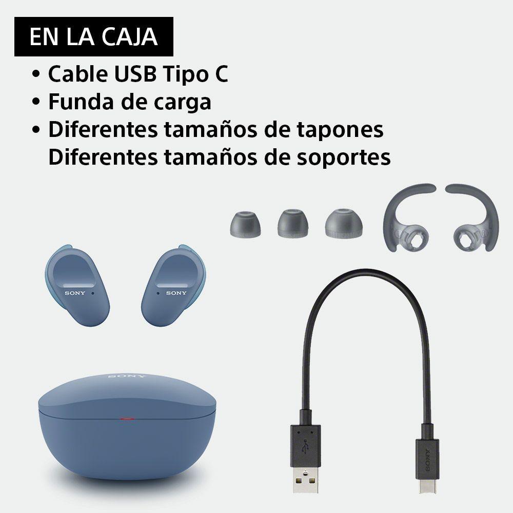 Audífonos Bluetooth WF-SP800N Azul-4