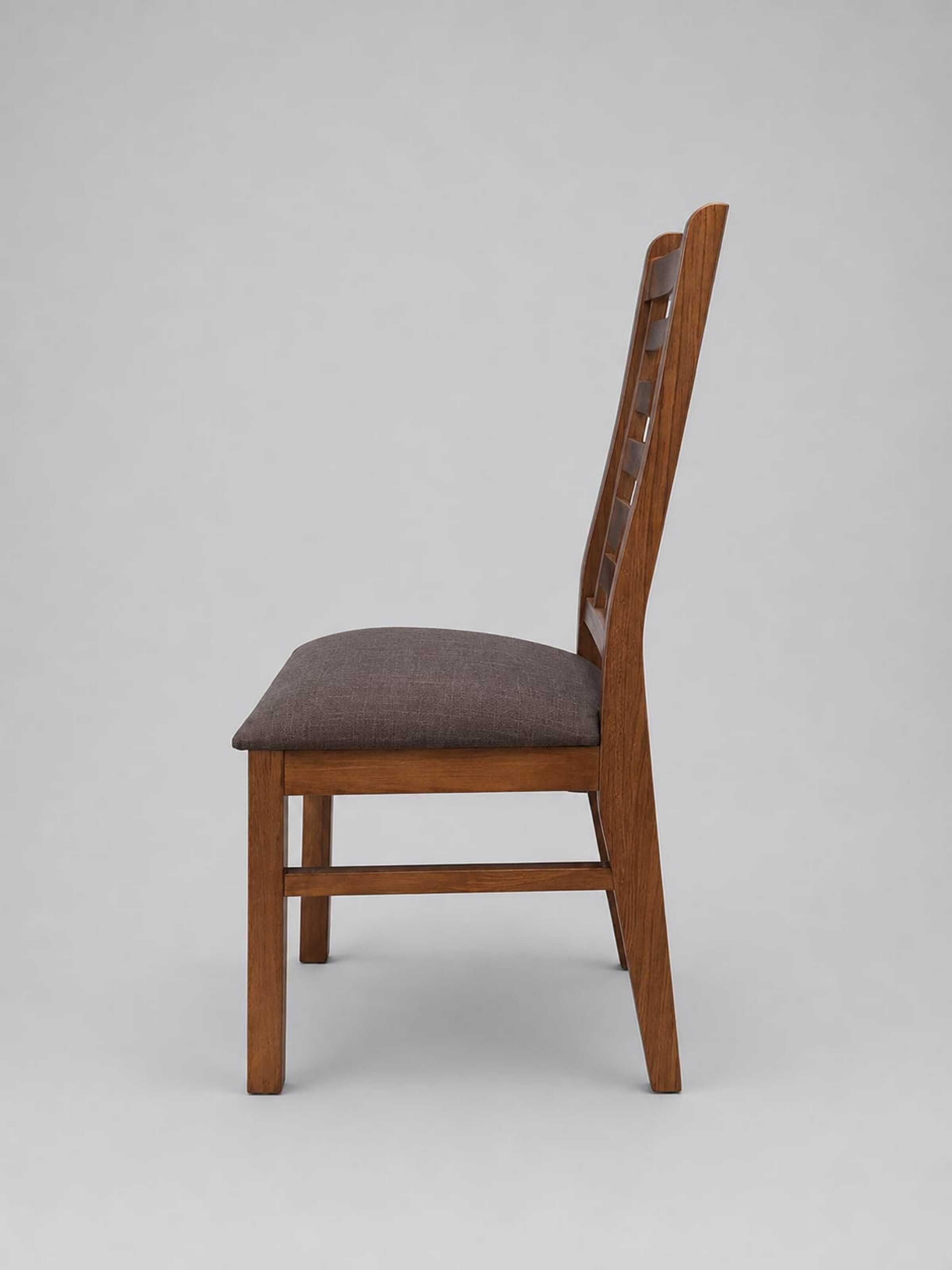 Pack 2 Sillas Walnut de Madera Pino Color Miel Tapiz Cafe-2
