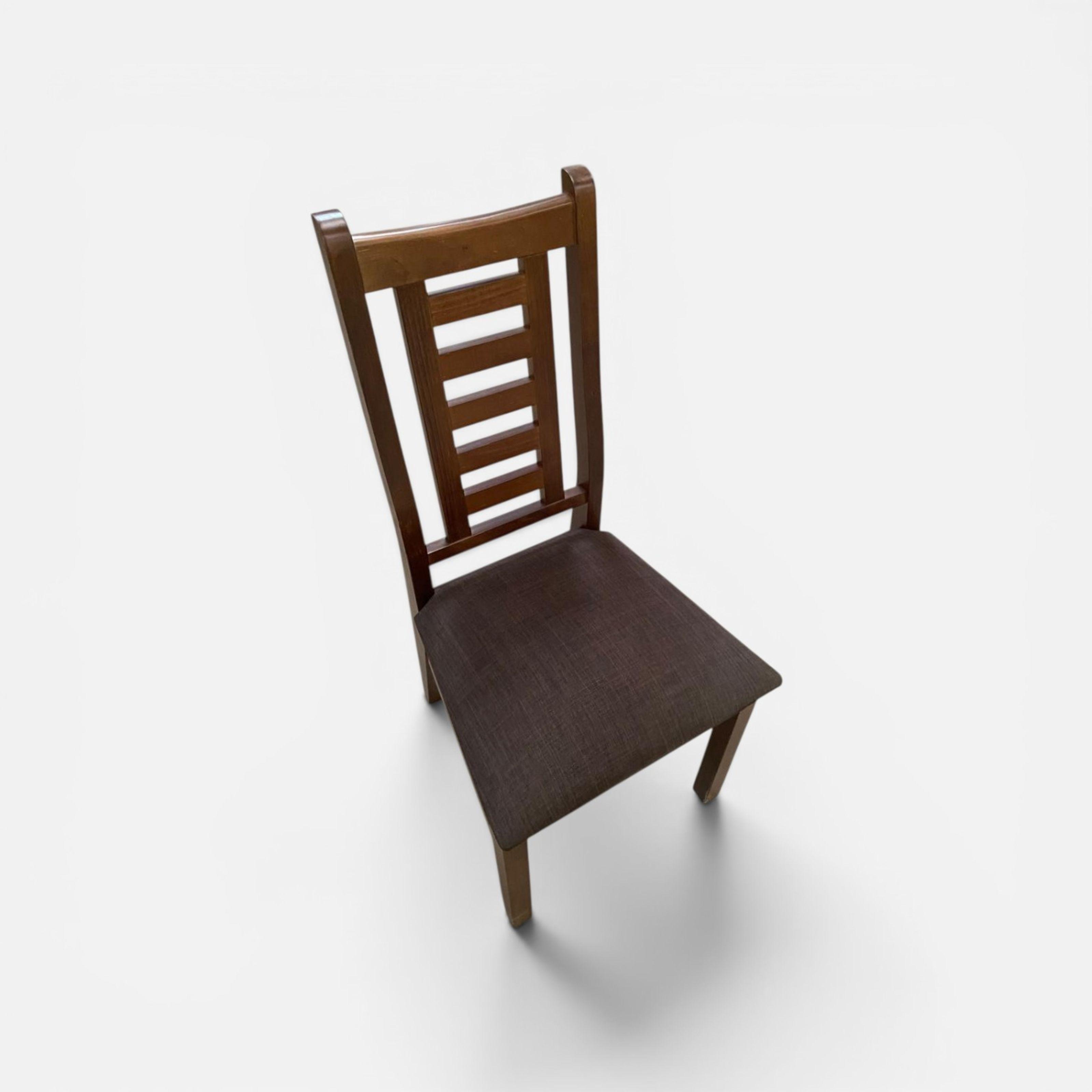 Pack 2 Sillas Walnut de Madera Pino Color Miel Tapiz Cafe-3