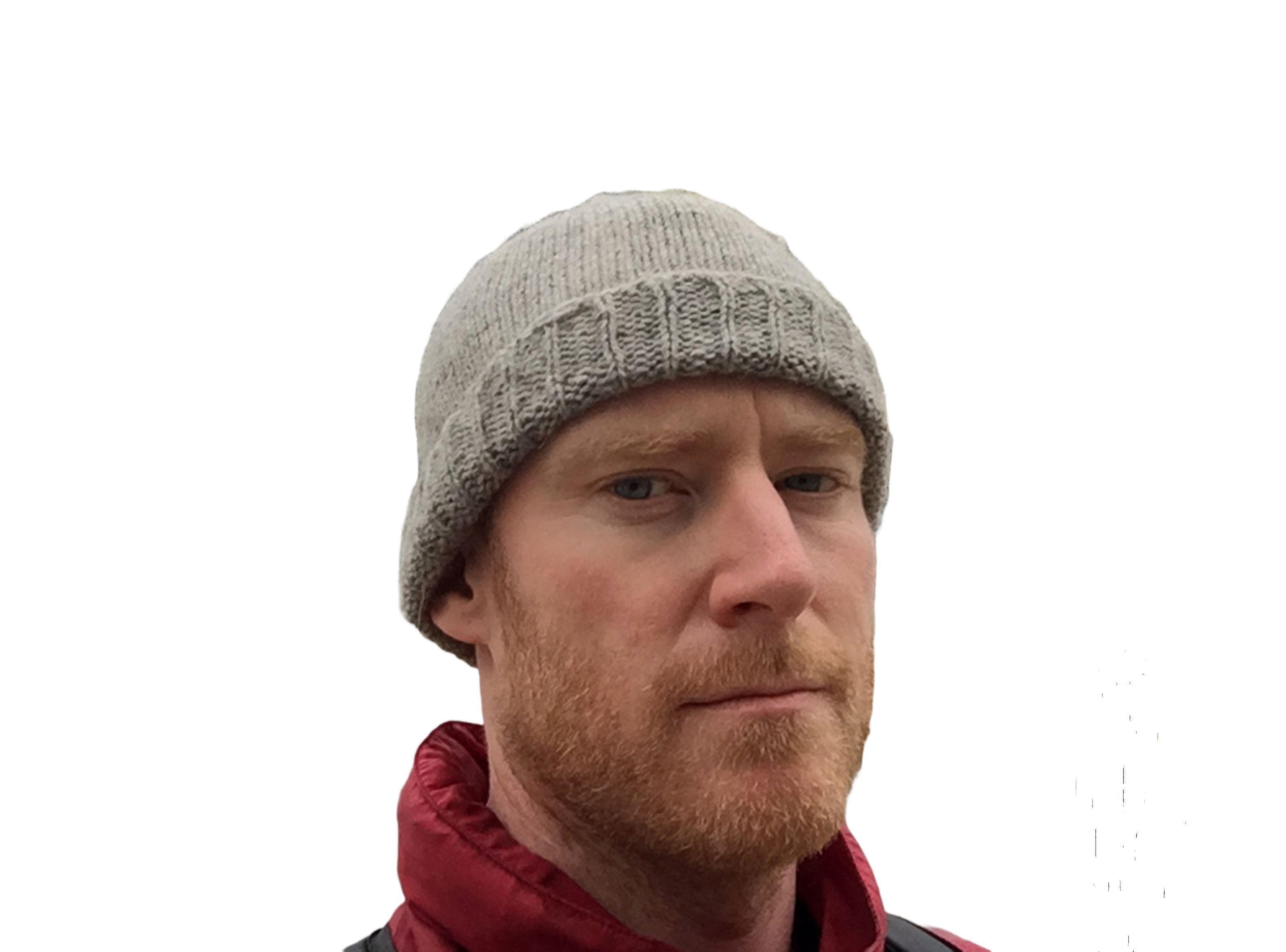 Gorro Beanie Fisherman Plomo De Lana Alpaca Chilena 100%-3