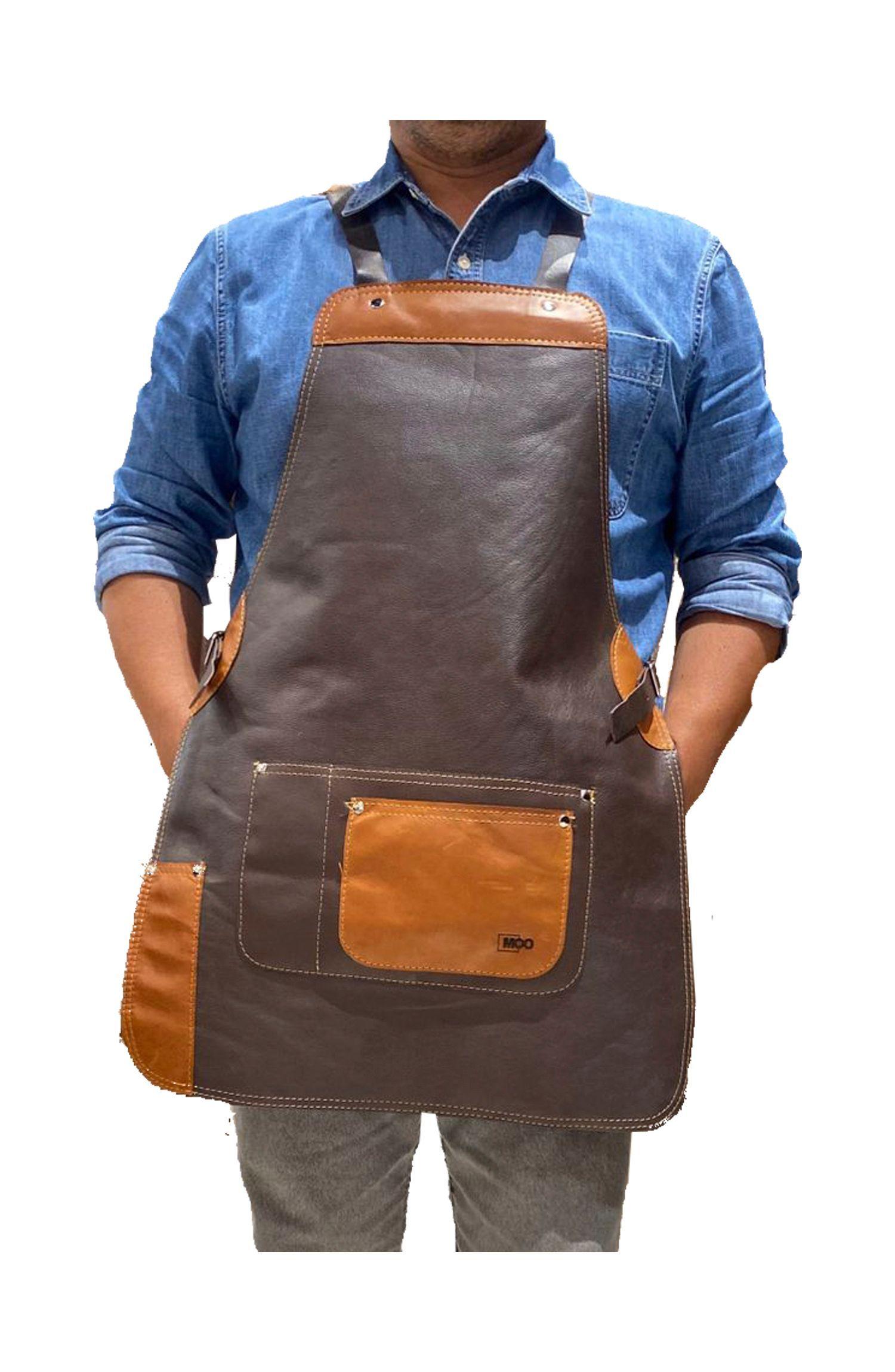 Pechera Cuero Bicolor 72x52 cm-0