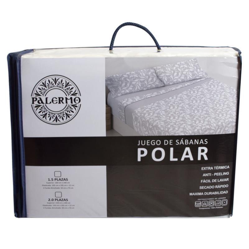 Sabanas Polar Diseños 1.5 Plazas PONZA GRIS- S0099A -2