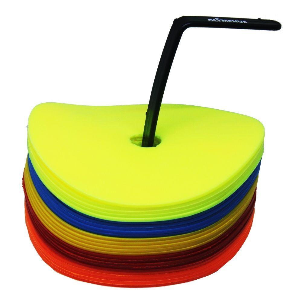 Set Cono Demarcador Plano de Goma-0