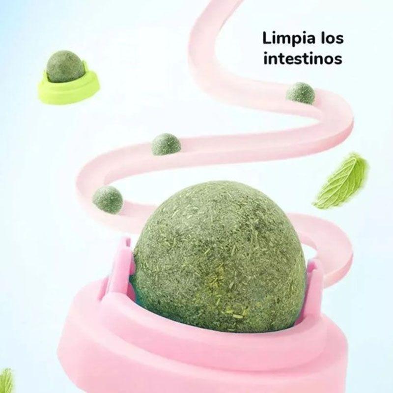 Bola Giratoria De Catnip Para Gatos Juguete Hierba Gatera-2