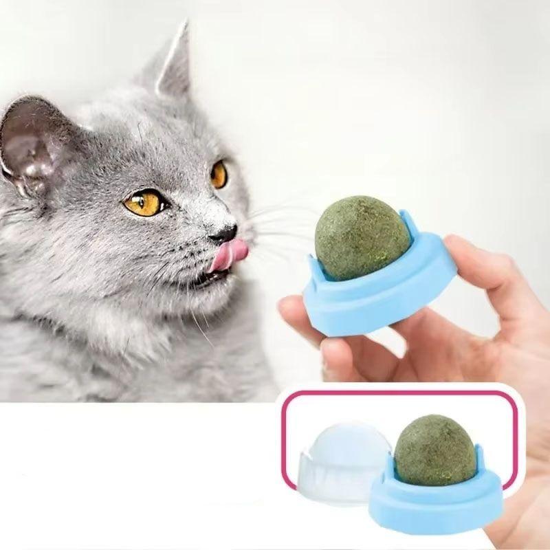 Bola Giratoria De Catnip Para Gatos Juguete Hierba Gatera-3