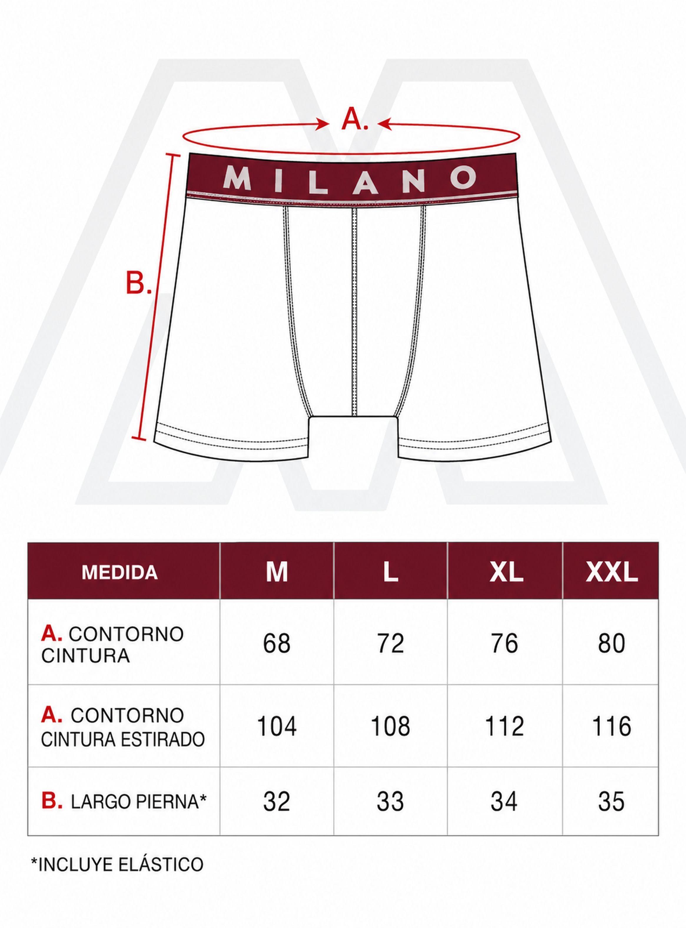 Boxer Milano Sin Costura Adulto 6 Unidades-7