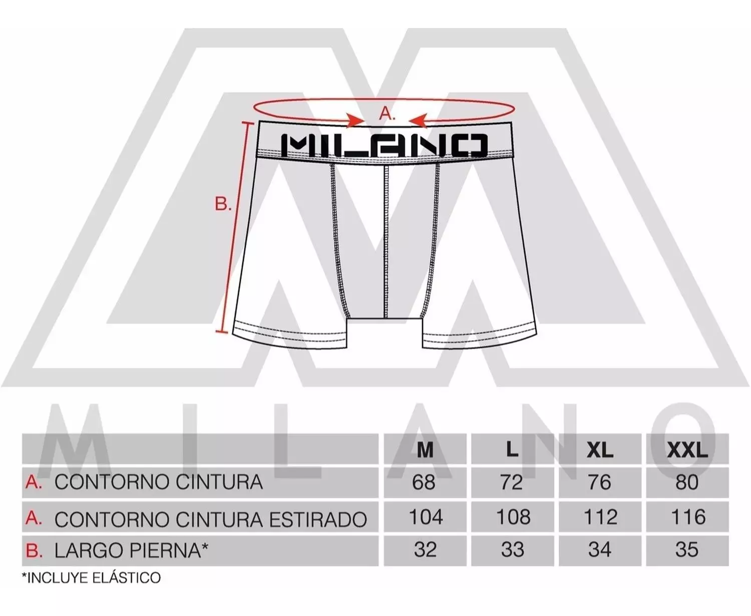Boxer Milano Sin Costura Adulto 6 Unidades-3