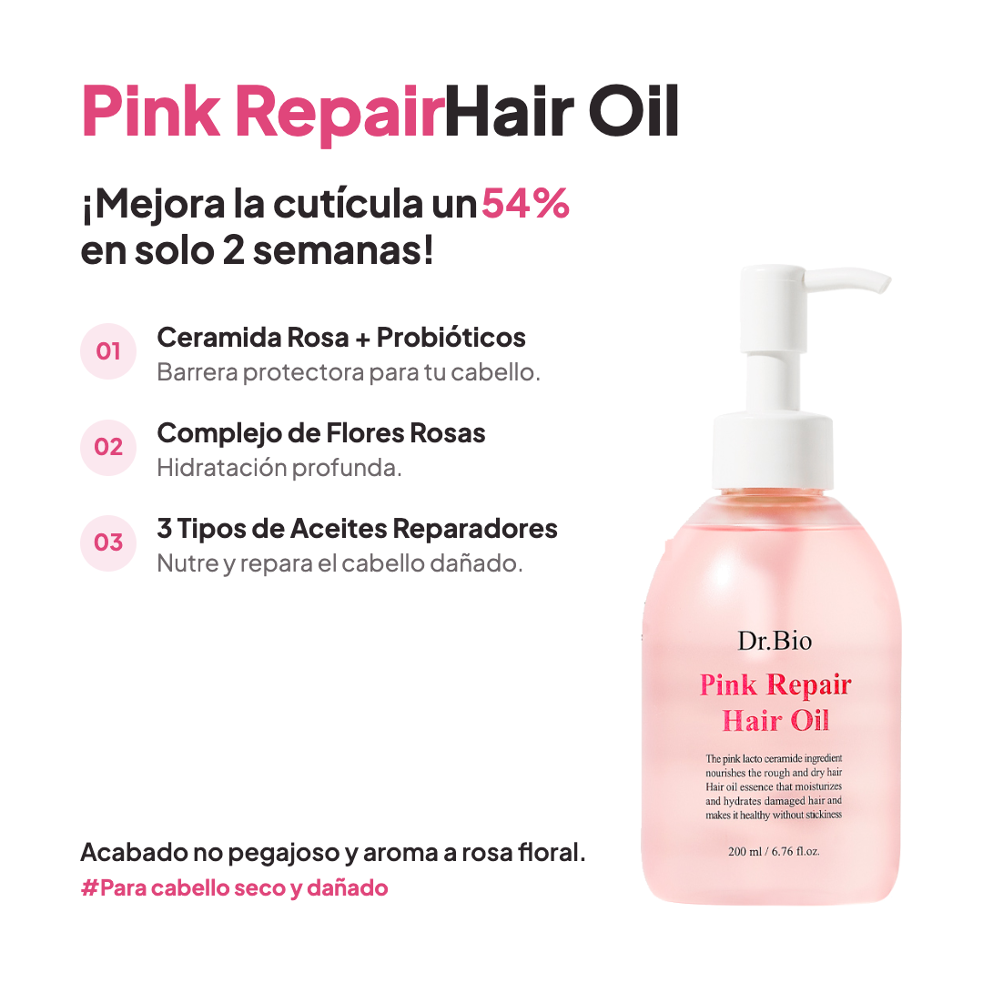Aceite Capilar Reparador Coreano Pink Repair 200 Ml-4