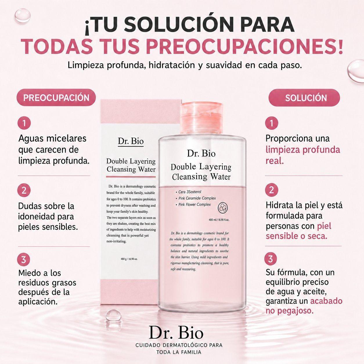 Agua Micelar Bif sica Desmaquillante Coreana 480 Ml-2