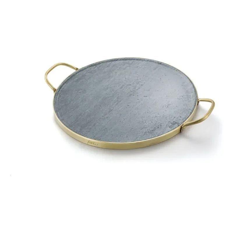 Piedra Para Pizza Fensa Con Asas De Cobre-0