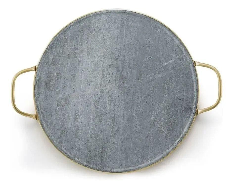 Piedra Para Pizza Fensa Con Asas De Cobre-1