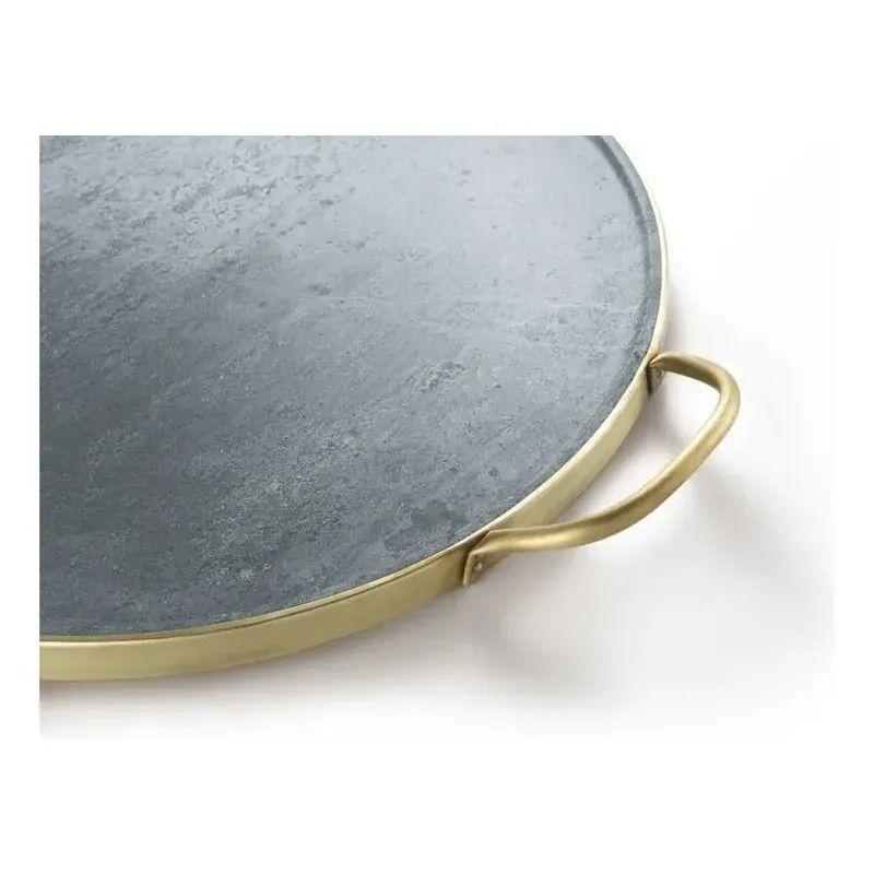 Piedra Para Pizza Fensa Con Asas De Cobre-2