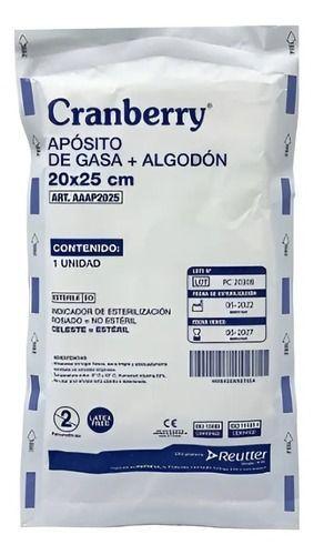Apósito De Gasa + Algodón 20x25cm 10 Unidades Cranberry-0