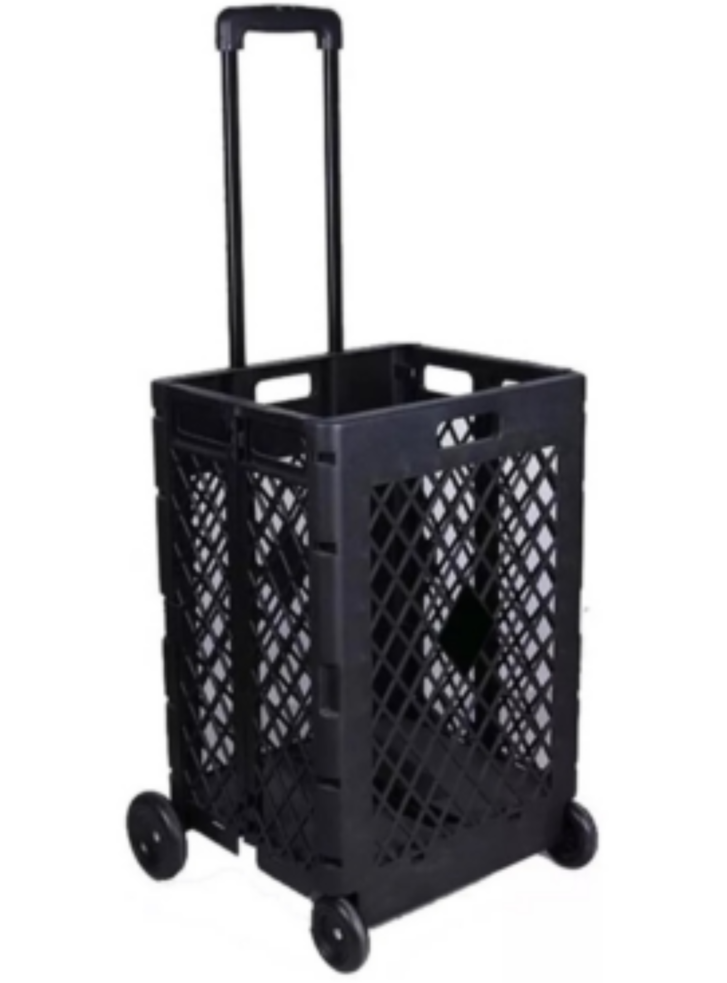 Carro De Compras Plegable Rejilla Negro-0