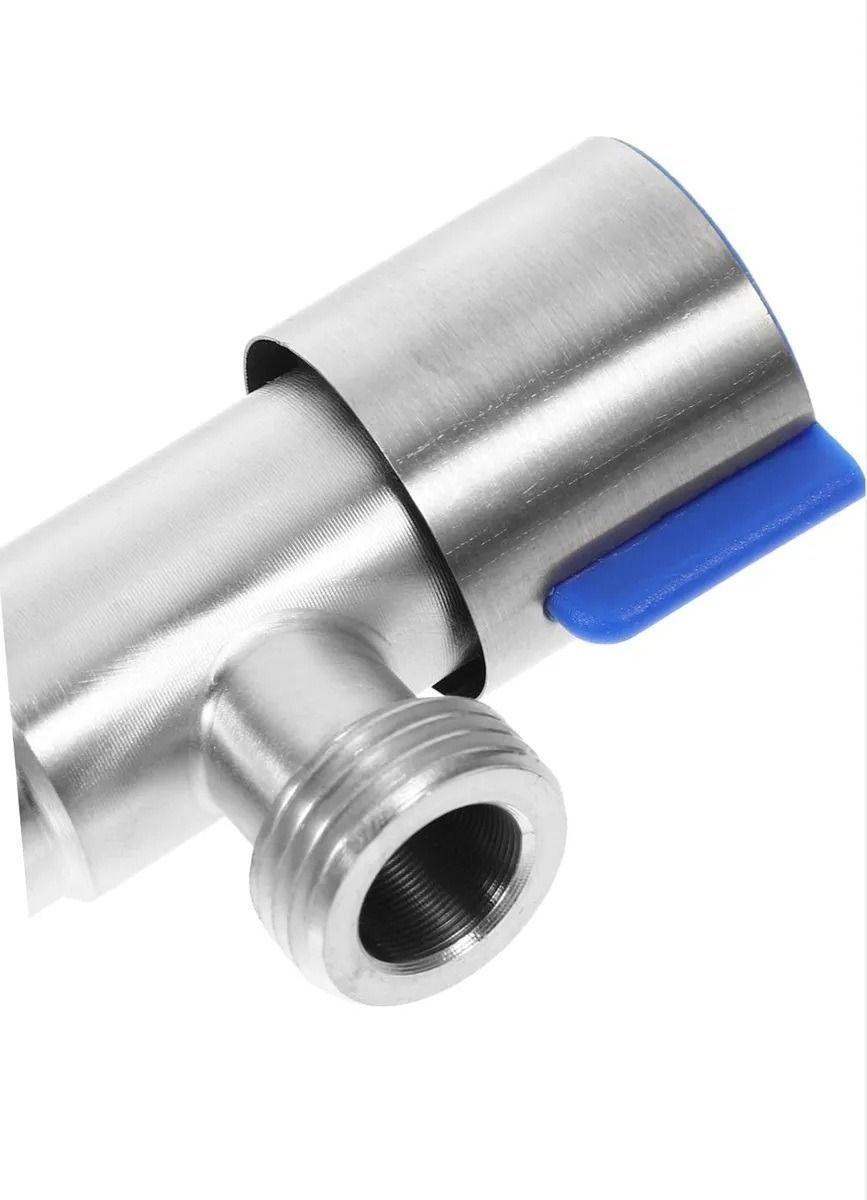 Llave Angular He-he 1/2 Acero Inoxidable Para Estanque Taumm-1