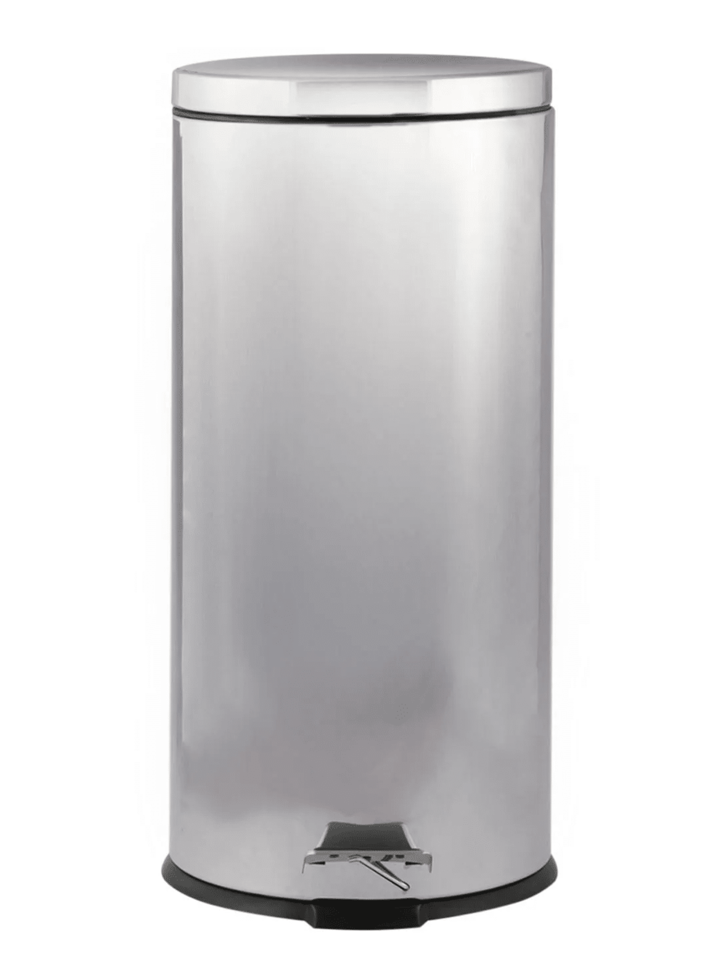 BASURERO TAPA Y PEDAL 30 LITROS CIERRE LENTO INOX COTIDIANA-0