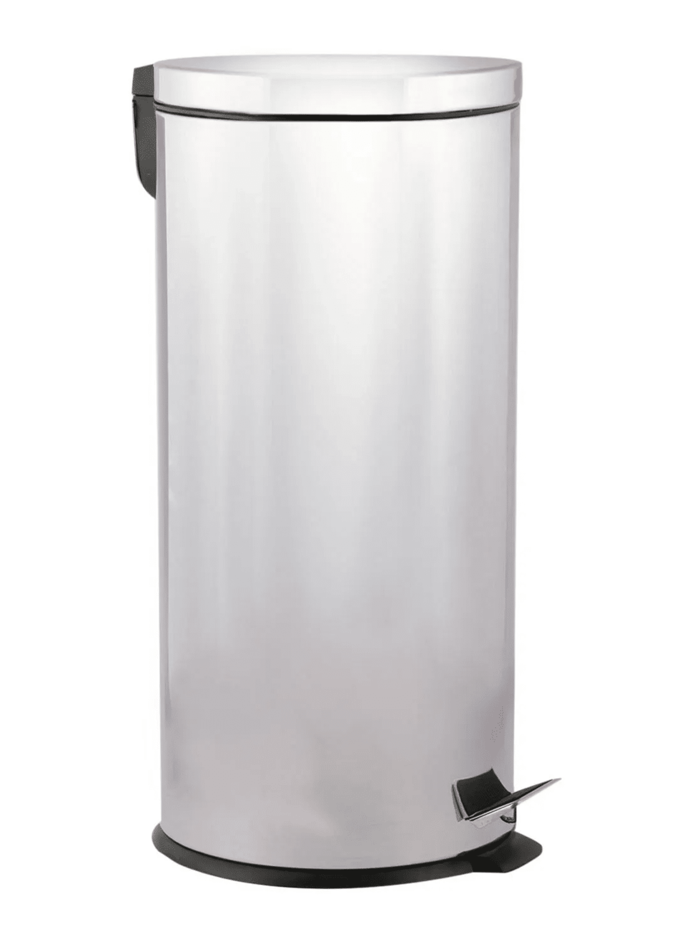 BASURERO TAPA Y PEDAL 30 LITROS CIERRE LENTO INOX COTIDIANA-1