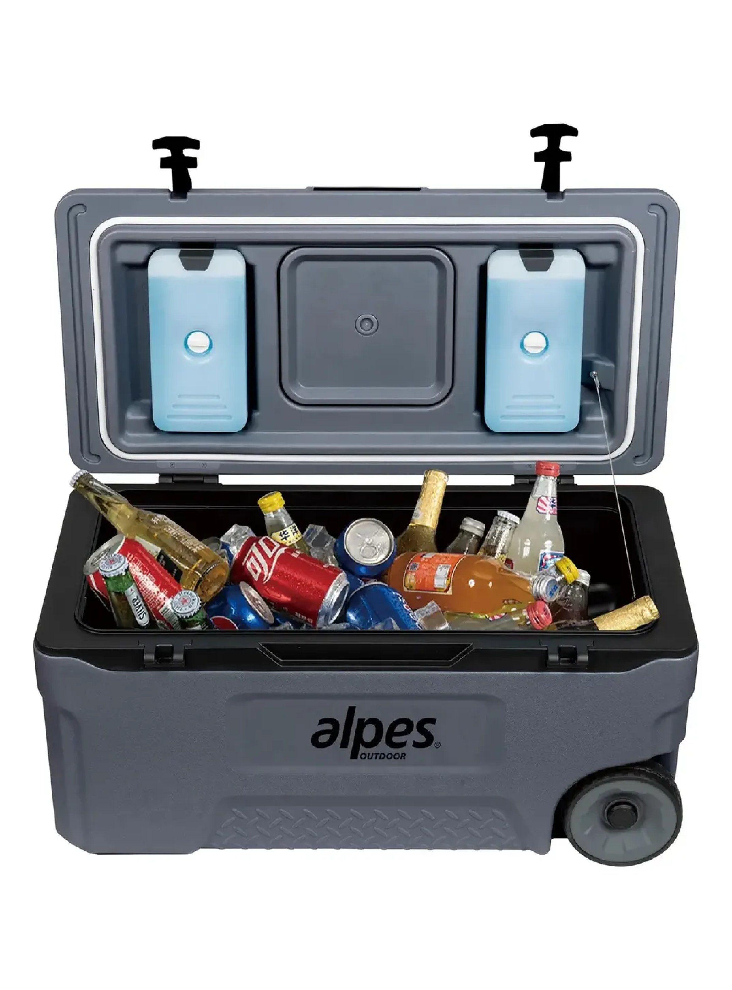 Cooler Nevera Rigida Alpes 70 L Con Ruedas Ideal Viaje-1