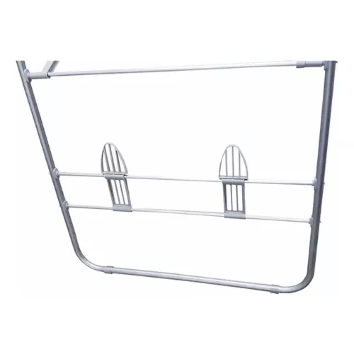 Tendedero Ropa Plegable 2 Niveles Metalico Gris Doral Full-2