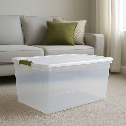 Caja Organizadora De Plastico 61 Lts Transparente Wenco-3