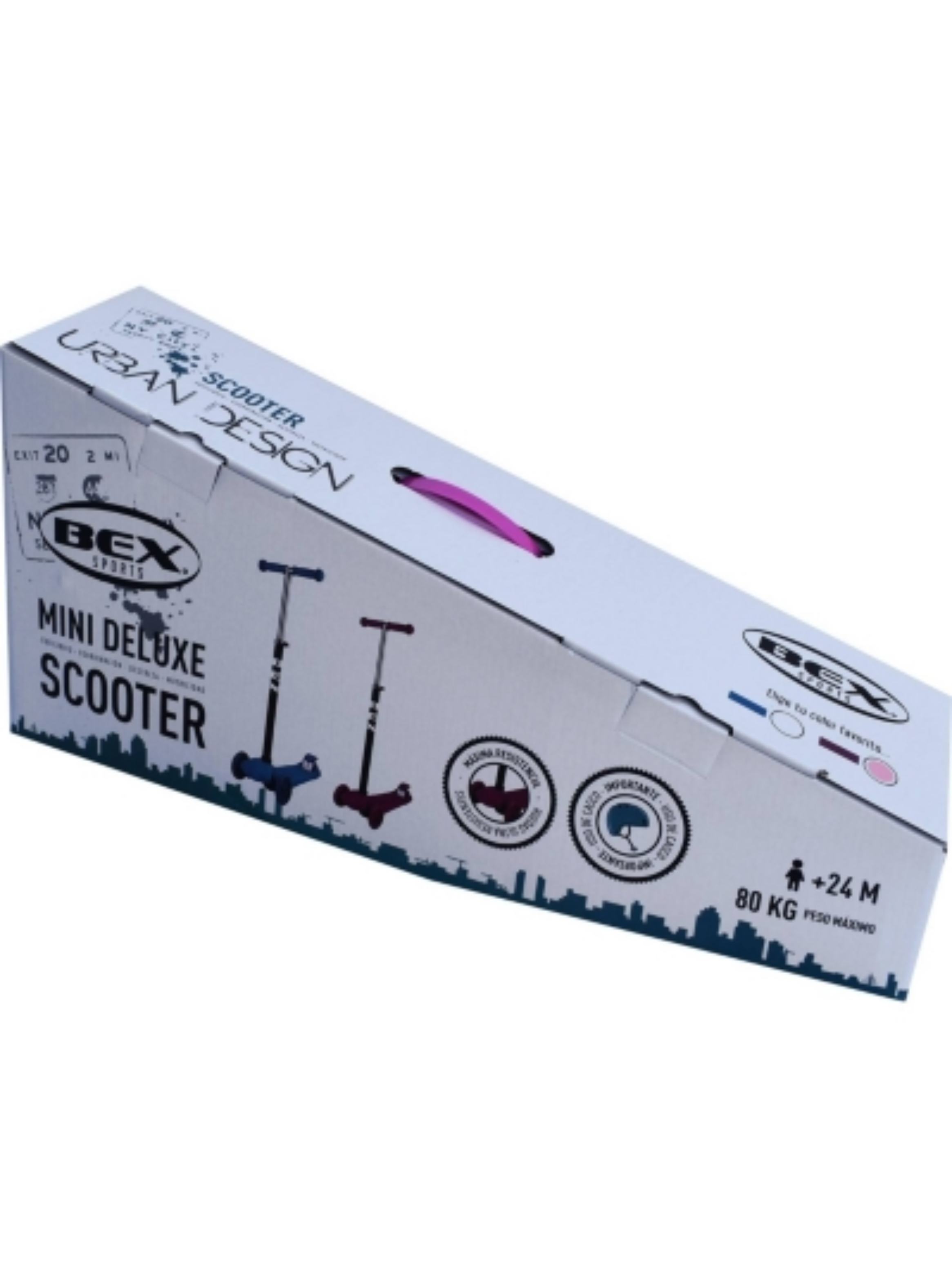 SCOOTER ROSADO 3 RUEDAS BEX 56 CM-1