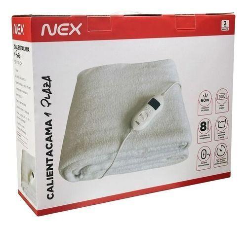 Calientacama 1 Plaza Nex Premium Blanco-1