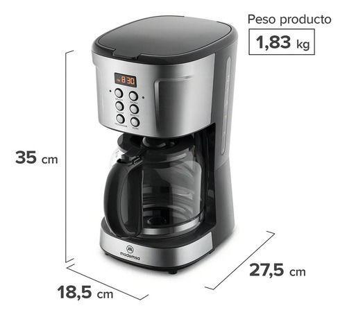 Cafetera Eléctrica Mademsa 1.5l Proglamable 900w Mcm30-1